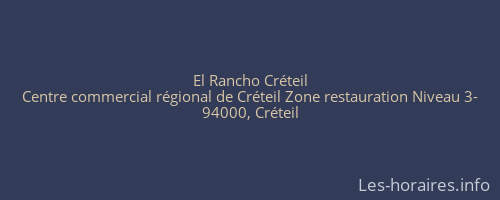 El Rancho Créteil