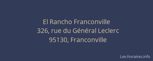 El Rancho Franconville