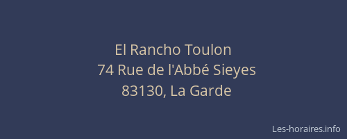 El Rancho Toulon