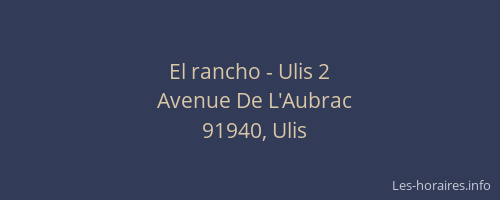 El rancho - Ulis 2