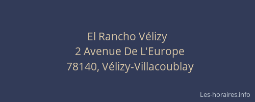 El Rancho Vélizy