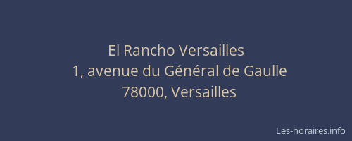 El Rancho Versailles