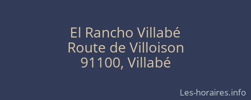 El Rancho Villabé
