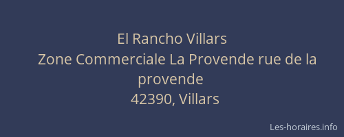El Rancho Villars