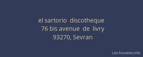 el sartorio  discotheque