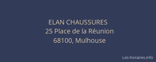ELAN CHAUSSURES