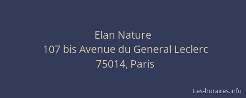Elan Nature
