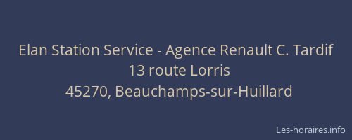 Elan Station Service - Agence Renault C. Tardif