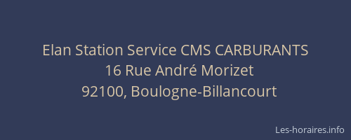 Elan Station Service CMS CARBURANTS