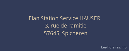 Elan Station Service HAUSER