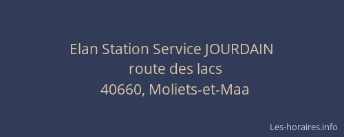 Elan Station Service JOURDAIN