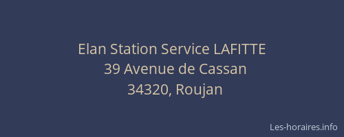 Elan Station Service LAFITTE