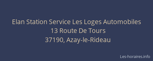 Elan Station Service Les Loges Automobiles
