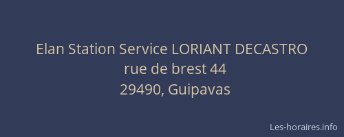 Elan Station Service LORIANT DECASTRO