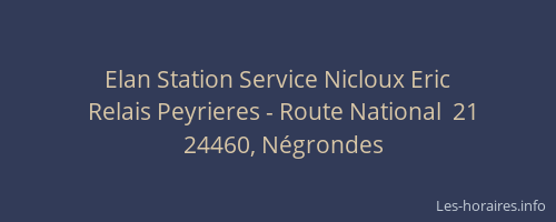 Elan Station Service Nicloux Eric