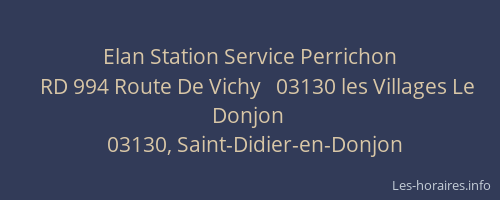 Elan Station Service Perrichon