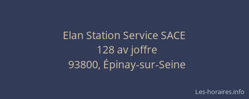 Elan Station Service SACE