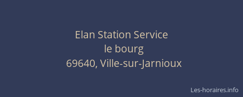 Elan Station Service