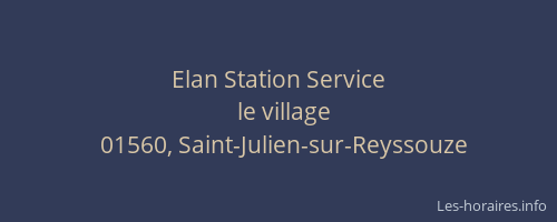Elan Station Service