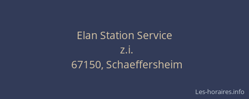 Elan Station Service