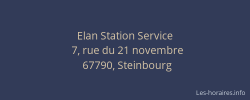 Elan Station Service