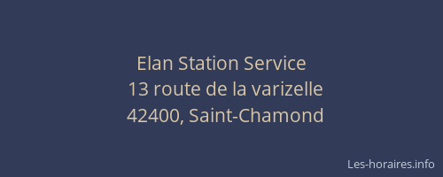 Elan Station Service