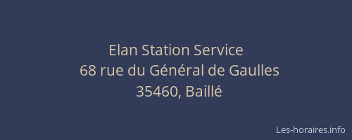 Elan Station Service