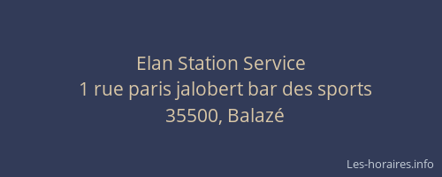 Elan Station Service