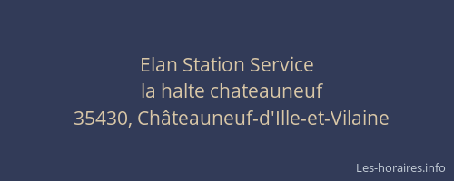 Elan Station Service