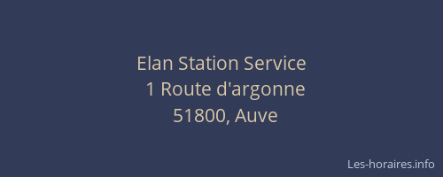 Elan Station Service