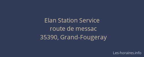 Elan Station Service