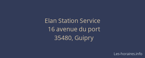 Elan Station Service