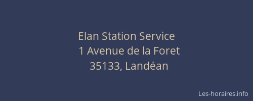 Elan Station Service