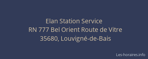 Elan Station Service