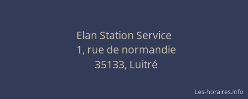 Elan Station Service