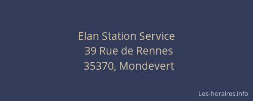 Elan Station Service