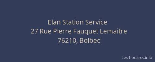 Elan Station Service