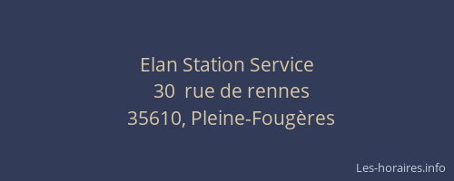 Elan Station Service