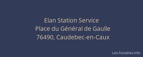 Elan Station Service