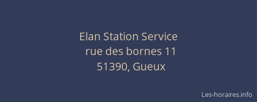 Elan Station Service