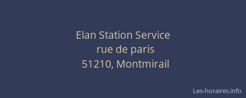 Elan Station Service