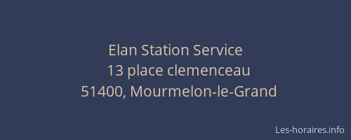 Elan Station Service