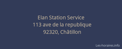Elan Station Service