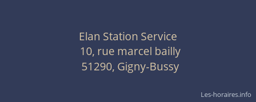 Elan Station Service