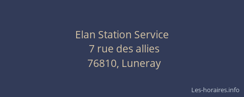 Elan Station Service
