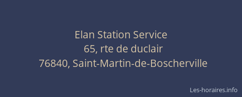 Elan Station Service
