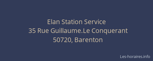 Elan Station Service
