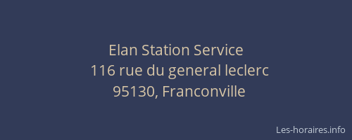 Elan Station Service