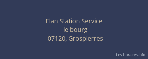 Elan Station Service
