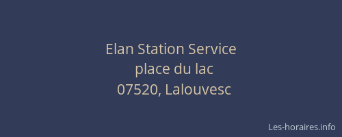 Elan Station Service